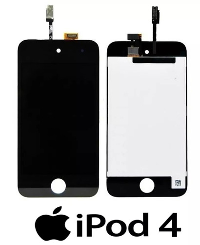 Tela Completa iPod 4 Geração Vidro Touch + Lcd Preto Novo