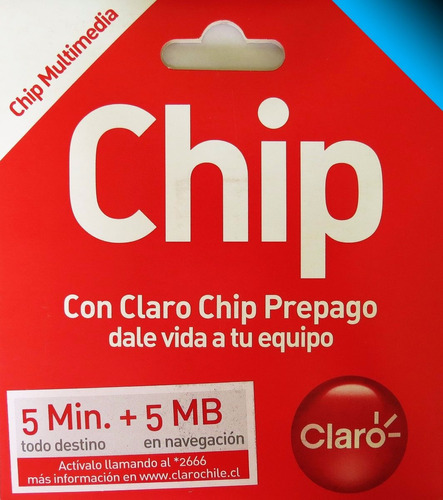 Pack 10 Chip Sim Claro Gran Oferta 5min+5mb/ Ekipofertas