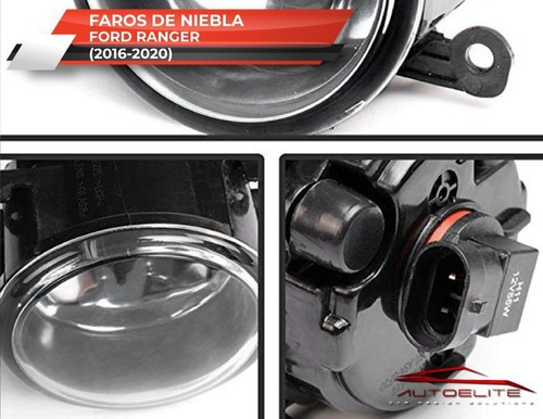 Imagen 7 de 10 de Kit Faros Niebla Ford Ranger 2017 2018 2019 2019 Bisel Swith