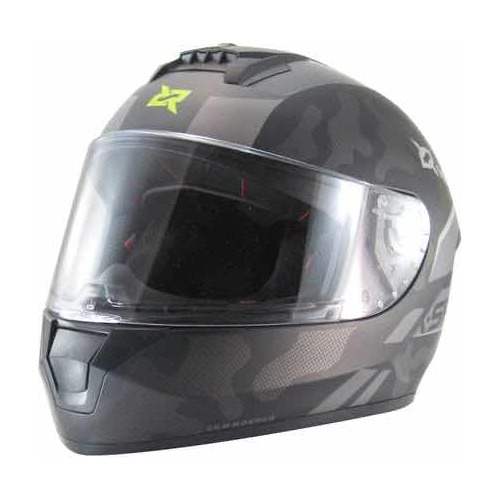 Casco X-sports M63 Comander Negro Y Gris Mate