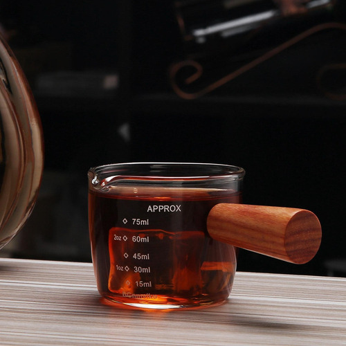 Vaso Medidor De Café De Vidrio, Jarra Medidora Transparente