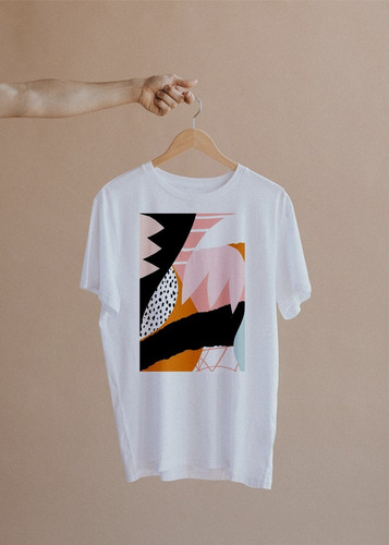 Camiseta De Mujer Diseño Kinesthetic Abstract Art Randon 