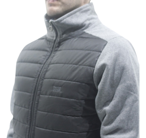 Campera Narrow Frisada Sin Capucha Y Nylon 9001241 Hombre