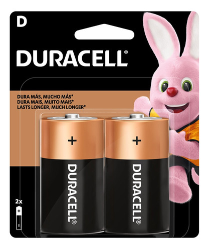 Pila Alcalina Duracell Blíster D X2 15000 Mah