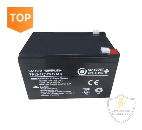 Bateria Recargable 12v 12ah Ups, Centrales, Alarmas