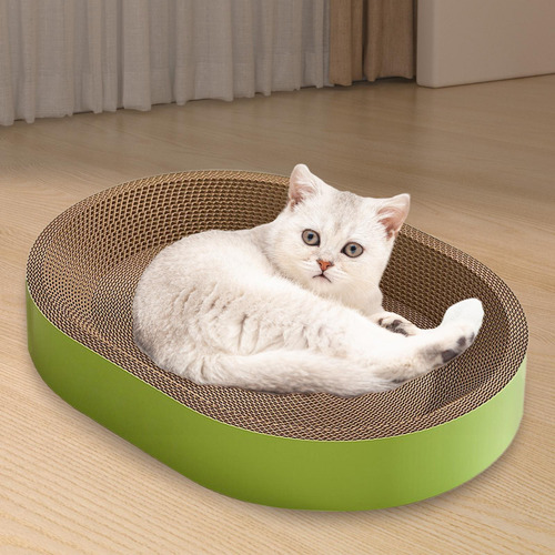 Rascador Para Gatos, Almohadilla Para Rascar De Verde