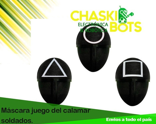Imagen 1 de 3 de Máscaras Del Juego Del Calamar. Impresión 3d