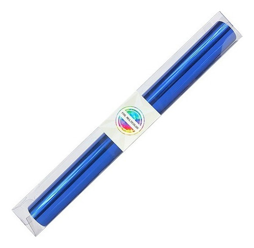 Rollo Papel Metalizado Foil Multicolor Laminadora 10 Mts Color Azul