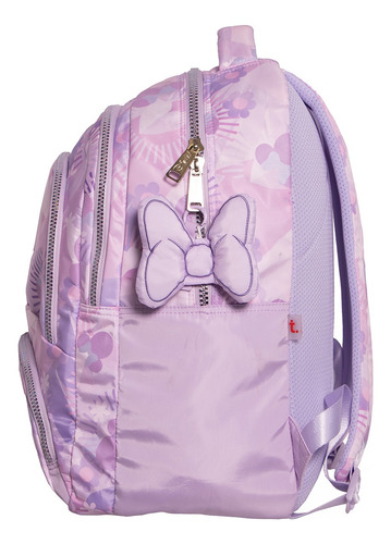 Kit Mochila Minnie Mouse Lapicera Original Ruz Juvenil Rosa Rosa