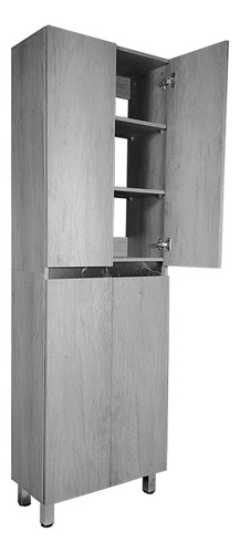 Cocina Integral Completa Decomobil Premium Minimalista Color Lombardía - Mármol Negro