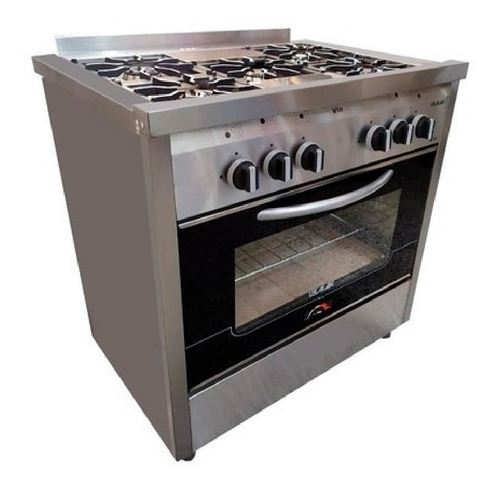 Cocina Multigas Usman | Win Up 85 | Inox | 5 Hornallas