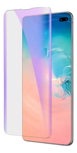 Película Anti-azul Vidro Uv Para Samsung S10 S10 Plus