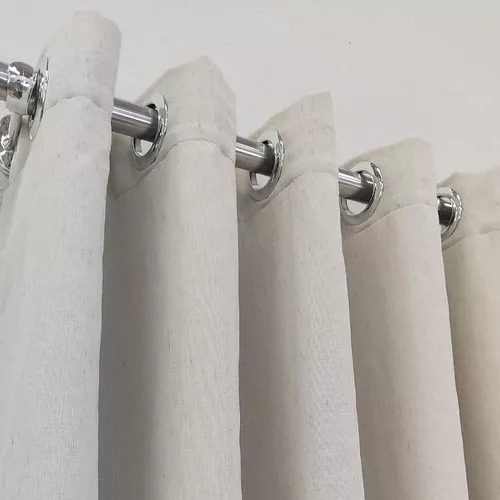 Cortina Linho Com Blackout 80% Varão 5,50x2,75