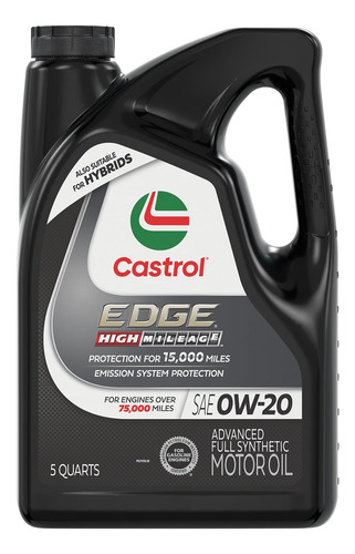 Aceite De Motor Castrol Edge High Mileage 0w-20 5l