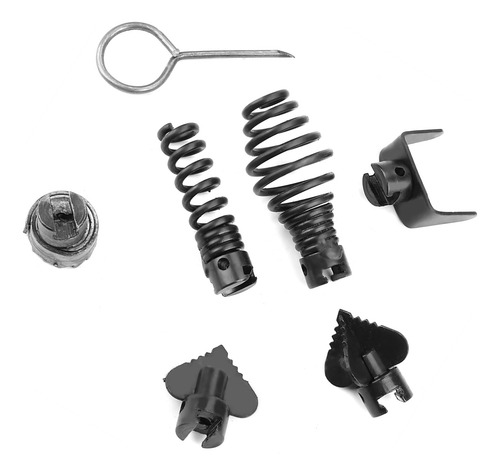 Limpiador De Desagües Con Cabezal De Corte Combinado, 7 Unid