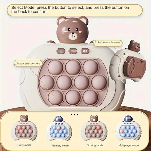 Xd Jogo Pop It Fast Push Bubble Design De Urso