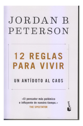 12 Reglas Para Vivir. J Peterson. Muy Buen Estado. Centro