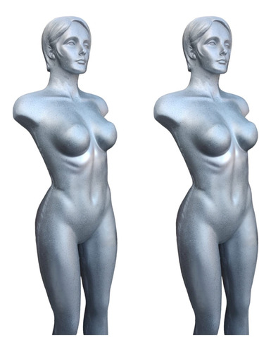 Duopack Exhibidores Maniquies Mujer Cuerpo Complet Cn Cabeza