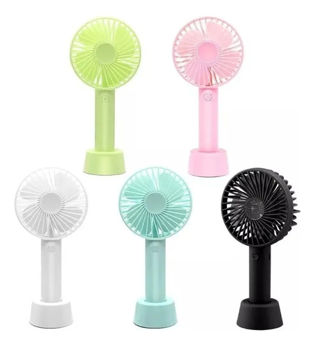 Mini Ventilador Portatil De Larga Duracion Base Y Mano