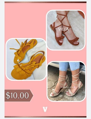 Imagen 6 de 6 de Sandalias Bellas Marca Villa Toda Desde La Talla 4-9