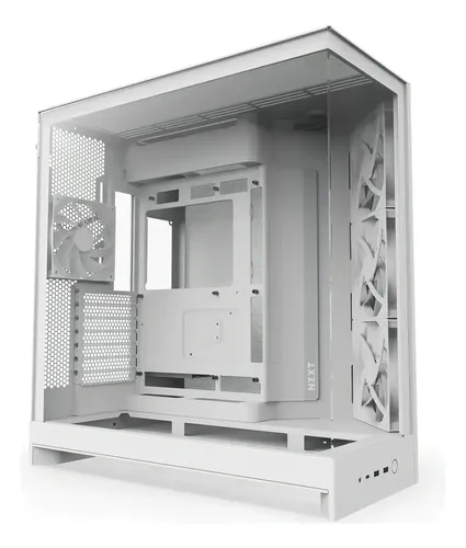 Gabinete Nzxt H9 Flow Branco Com 4 Fans - R$ 1.262