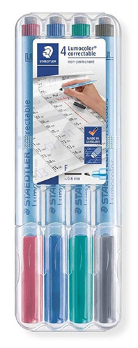 Staedtler Lumocolor Corregibles Plumas (305fwp4)