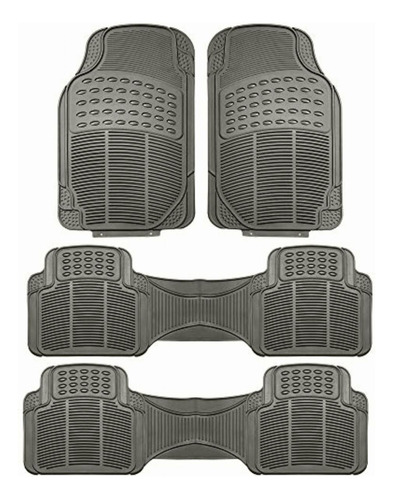 Fh Group F11306gray-3row Floor Mat (trimmable Heavy Duty 3