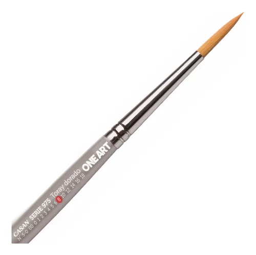 Pincel Casan Toray Dorado Redondo Serie 975 - N 00000