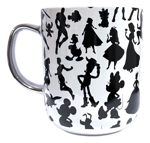 Tazon Taza Ceramica Siluetas Disney Minnie Princesas Pixar 2