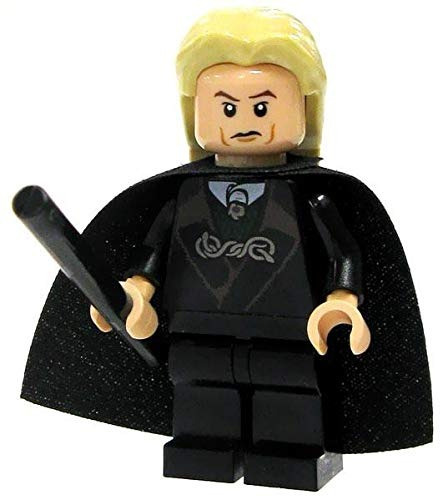 Lego Harry Potter Lucius Malfoy Minifigure Con La Varita Neg