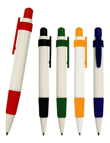 Paquete De 10 Bolígrafo De Plástico Con Clip Promocional