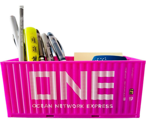Shipping Container A Escala Para Escritorio One Rosa 1:36