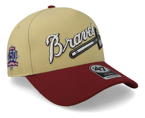 Gorra 47 Sure Shot Tt Snap Mvp Dt Braves Amarillo Unitalla