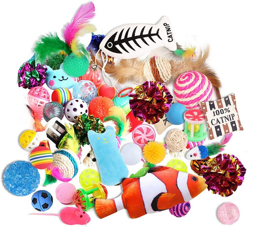 Highland Farms Select Cat Toys - Juego De Juguetes Para Gati