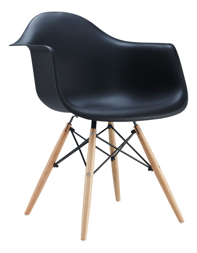 Sillon Silla De Comedor Diseño Eames Dsw Patas De Madera