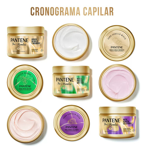 Cronograma Capilar Pantene 3pzas De 300 Ml C/u