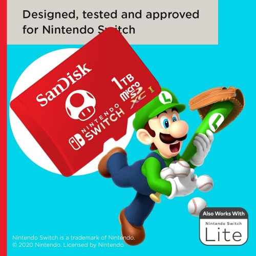 Tarjeta De Memoria Sandisk Sdsqxao-1024g-gnczn Nintendo Switch 1tb