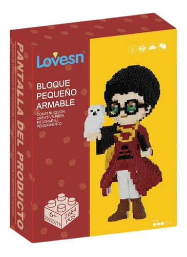 Harry Potter & Hedwig Figura Bloques Armables 3d Mini Blocks