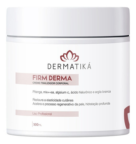  Finalizador Corporal Pósprocedimento Firm Derma