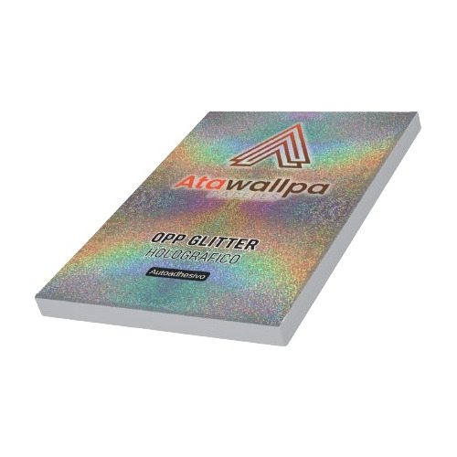 Opp Holográfico Glitter - Autoadhesivo  A4 - 50 Hjs