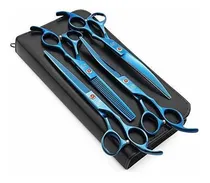 Comprar Set De Tijeras Para Peluqueria Canina 7 Pulgadas Azul