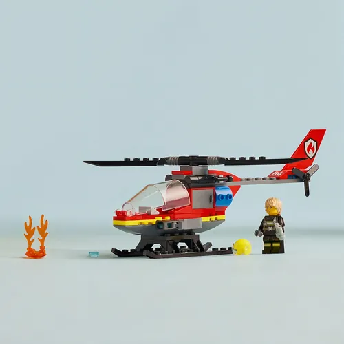 Lego City Helicóptero De Rescate De Bomberos 85 Pcs 60411