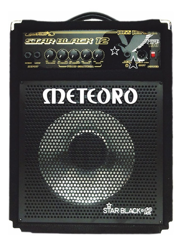 Cubo Amplificador De Baixo Meteoro Star Black 12 12 Polegada Cor Preto 127V/220V