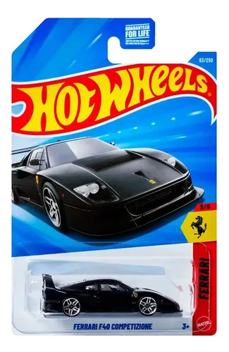 Hot Wheels Ferrari ブラック 12台セットフェラーリF40 Carrinho Hot Wheels Ferrari F40 Competizione Black | Frete grátis