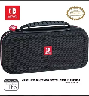 Case Nintendo Switch Deluxe Travel Capa Preto Oficial Nova