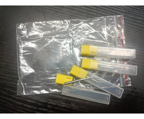 Kit 4 Fresas Reta Usinagem Cnc Router 2mm X 17mm