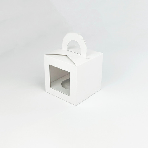 Pack 10 Cajas Para 1 Cupcake Con Visor/ventana Y Separador