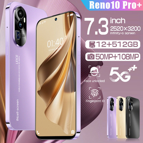 Teléfono Inteligente Reno 10 Pro,1tb+16 Gb, Pantalla Hd De 7