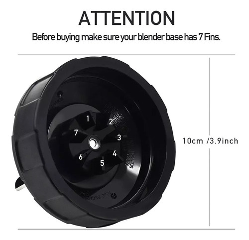 Cuchilla Batidora Ninja 7 Fin Para Extractor