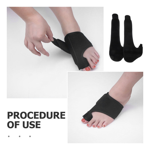 1 Par De Correas Alisadoras Hallux Corrector Con Separador D